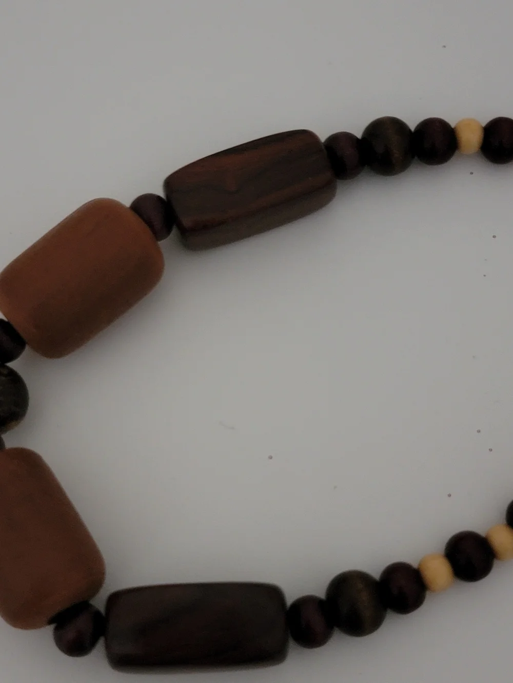 Handcrafted Brown Wooden Bead Necklace - Women Jewelry Boho